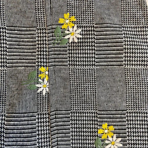 Ten Sixty Sherman (Nordstrom Brand) Embroidered Black/White Plaid Jumper - Picture 6 of 10